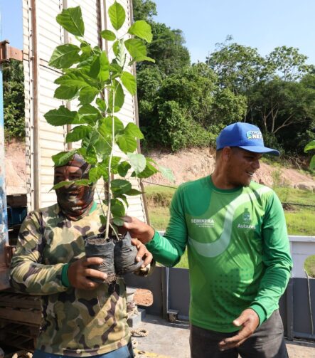 Distribuição de mudas incentiva reflorestamento durante festa do Leite e Feira Agropecuária